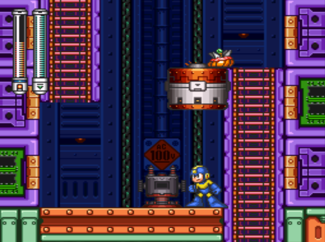 Mega Man 7 screenshot - Junk Man